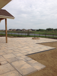 Large Patio Block Deck