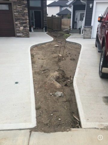 Front yard before landscaping