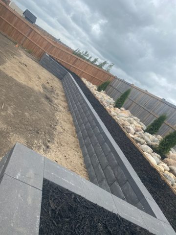 Backyard Retaining Wall
